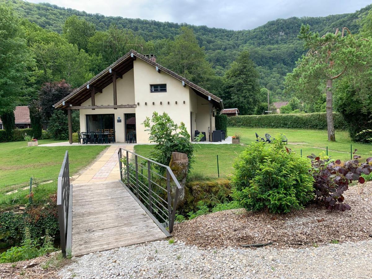 Chalet Gite L'Arcange 3 Chambres Au Calme Franche Comte Bord De Riviere Peche Sur Place Nans-sous-Sainte-Anne Exterior photo